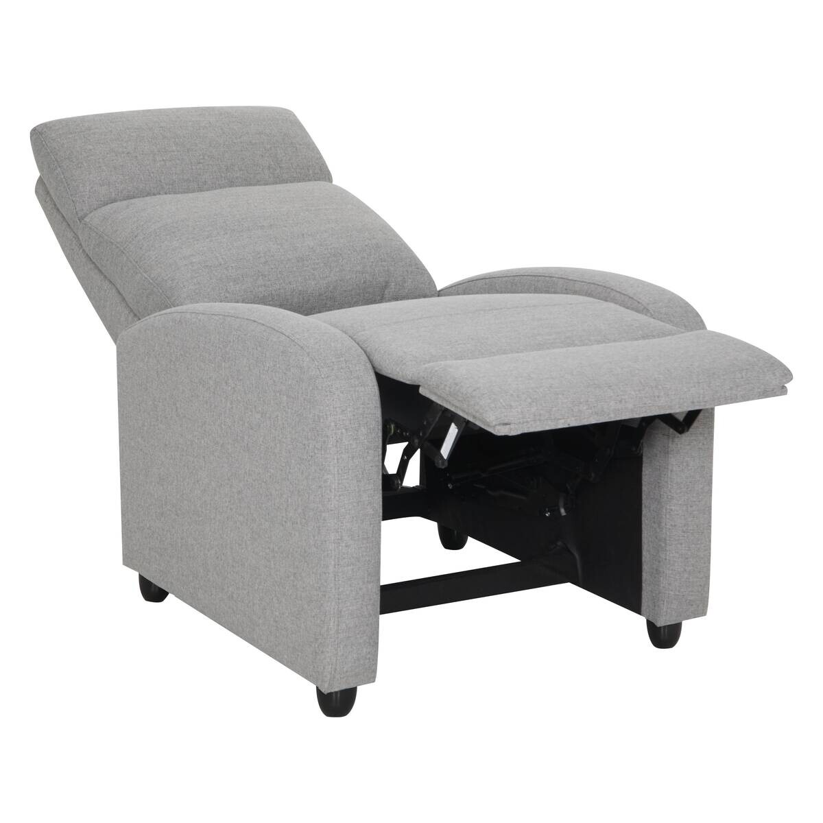 TV-Sessel grau Polyester B/H/T: ca. 68,5x100x86 cm