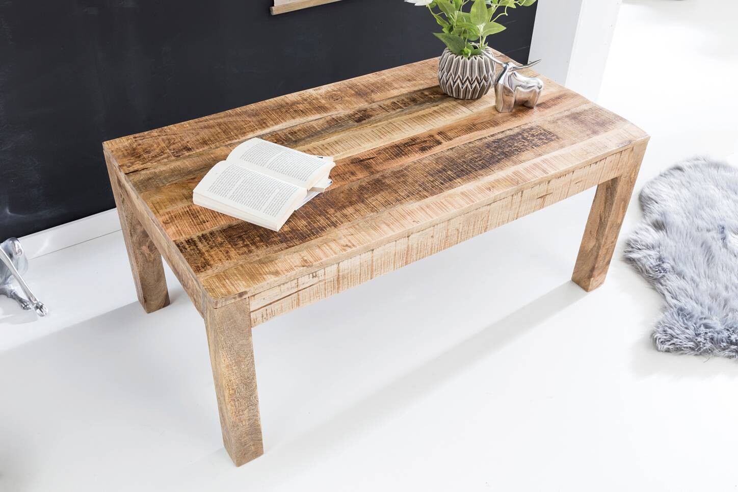 Wohnling Couchtisch braun B/H/T: ca. 110x47x60 cm