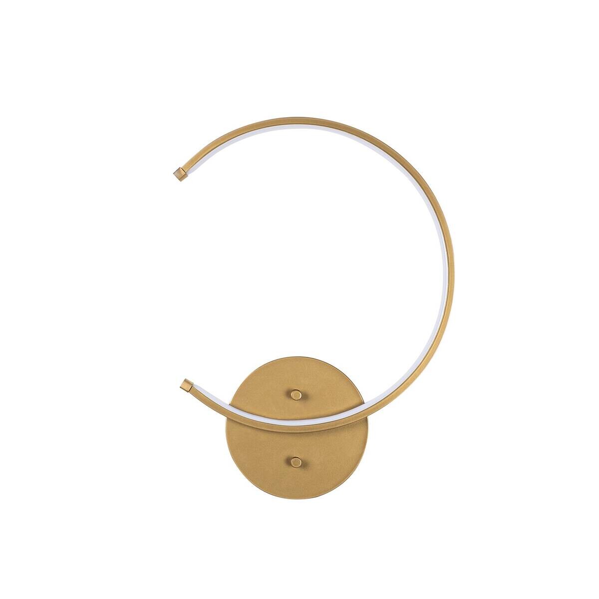 Opviq LED-Wandleuchte gold B/H/T: ca. 33x46x6 cm