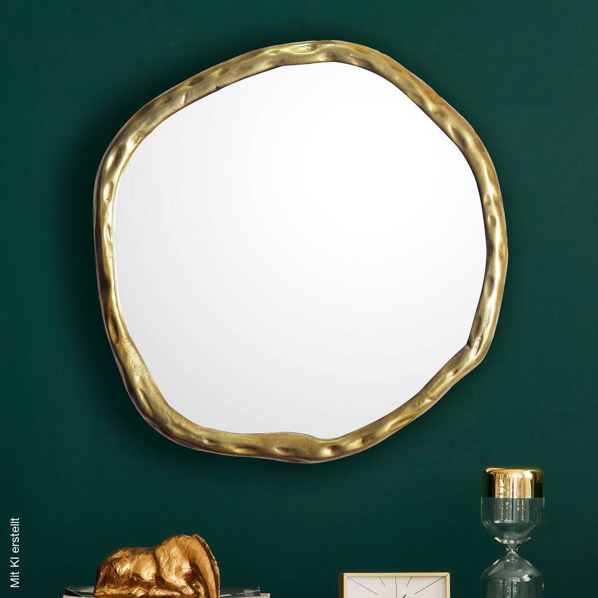 Wohnling Wandspiegel gold Metall T/D: ca. 3x60 cm
