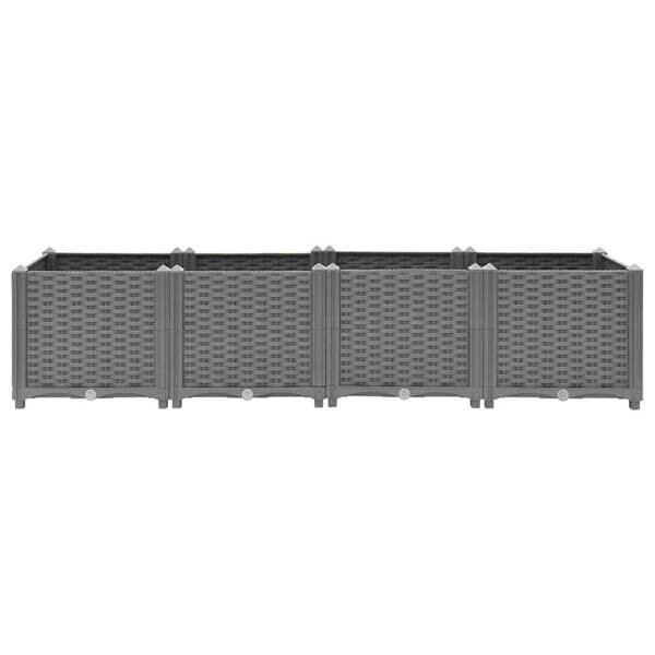 Hochbeet grau Polypropylen B/H/L: ca. 40x38x160 cm