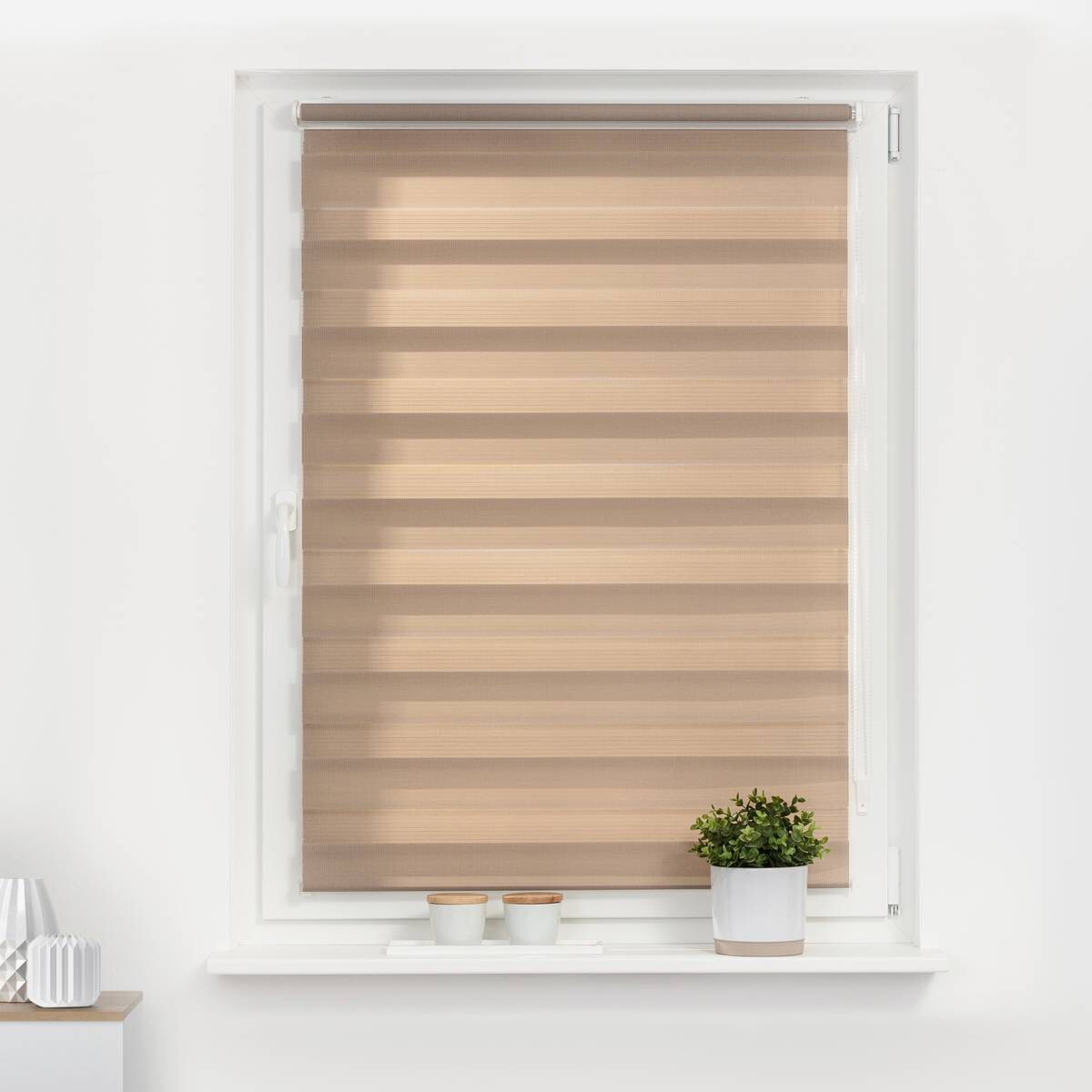 LICHTBLICK Doppelrollo Duo taupe B/L: ca. 45x150 cm