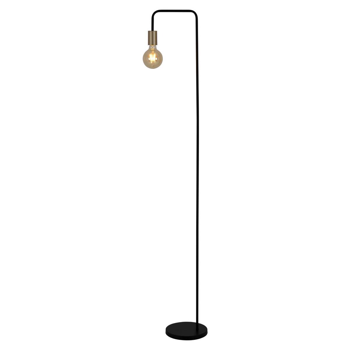 Näve Leuchten Stehlampe 2097222 schwarz Kunststoff Metall B/H/T: ca. 20,5x150x20,5 cm 1 Brennstellen