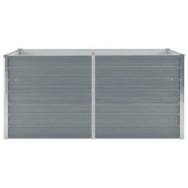 Hochbeet grau Metall B/H/L: ca. 80x77x160 cm