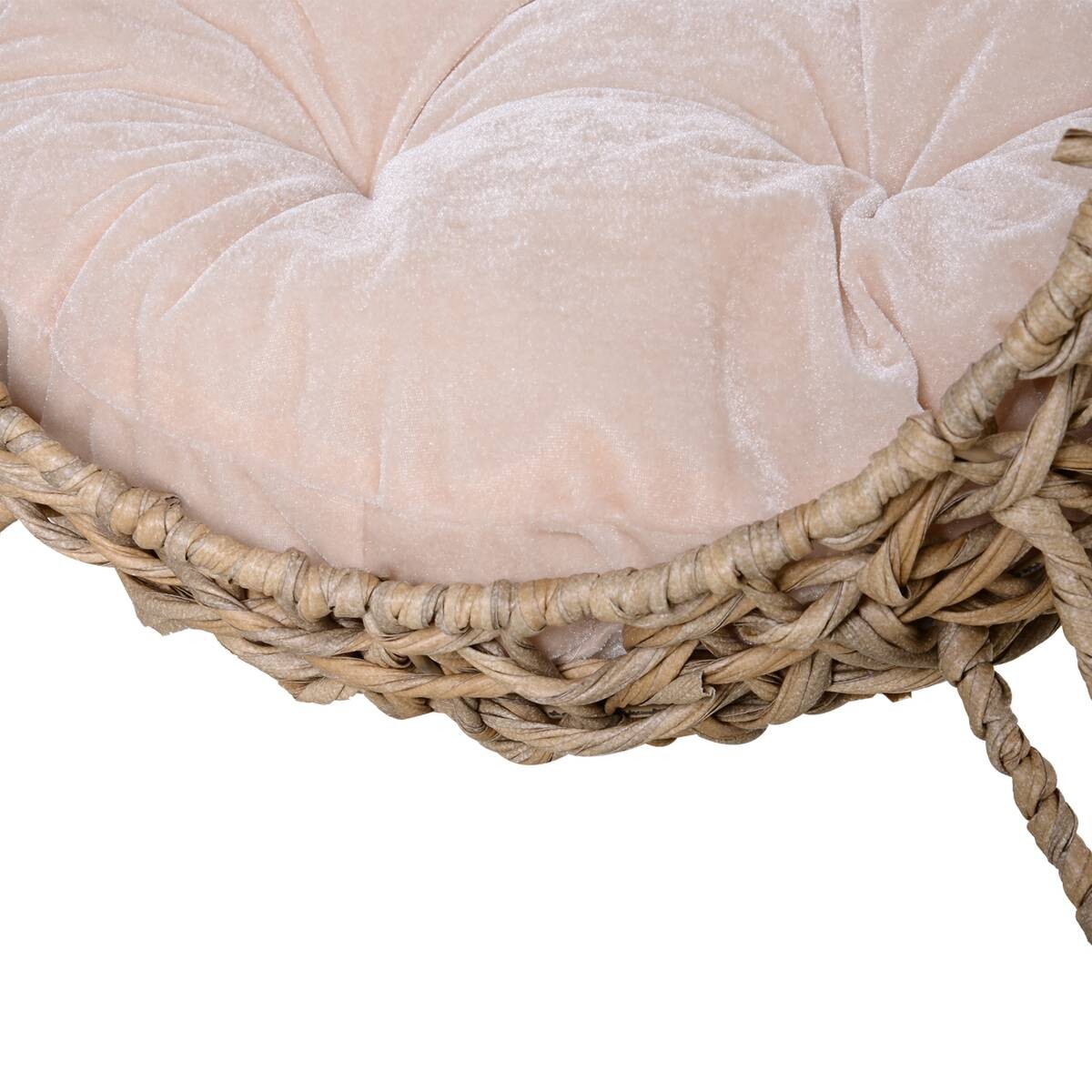 PawHut Katzenkorb natur Rattan B/H/L: ca. 52x58x52 cm