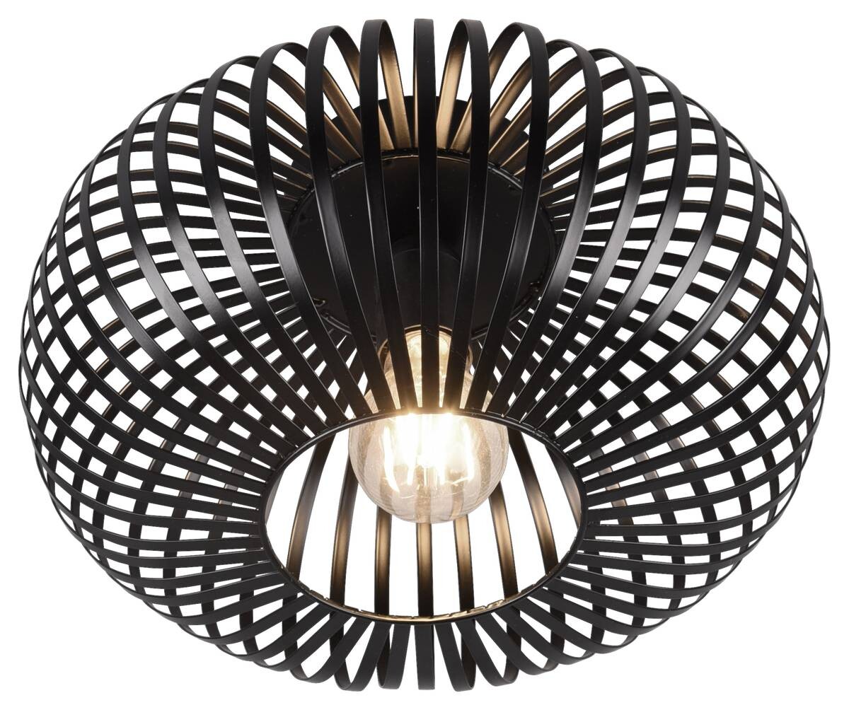 TRIO Deckenleuchte Johann mattschwarz Metall H/D: ca. 18x30 cm 1 Brennstellen