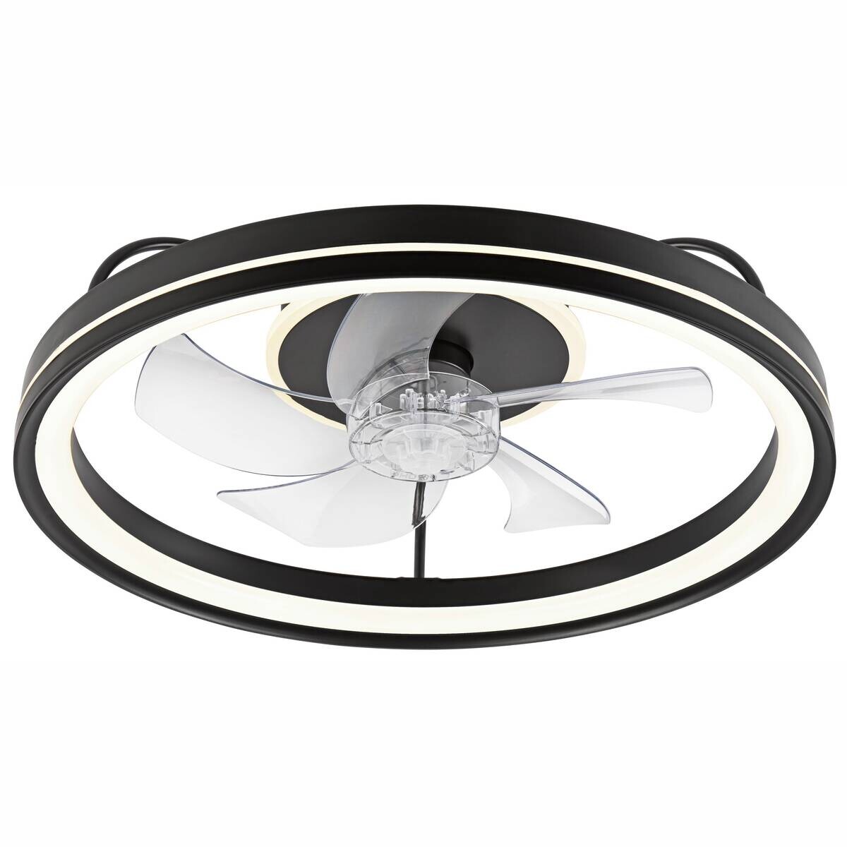 Lamkur LED-Deckenventilator Falco schwarz H/L: ca. 17x50 cm max. 40 W