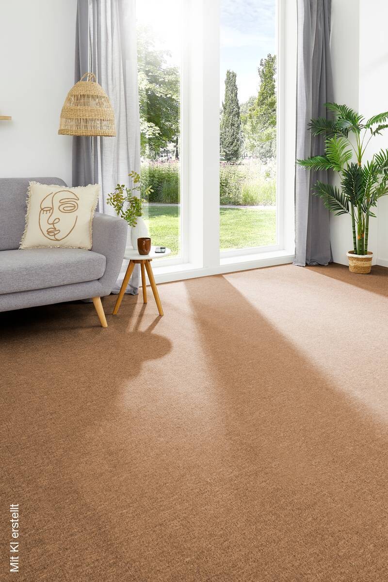 Teppichboden Mirabell Cognac B/L: ca. 200x600 cm pro Stück