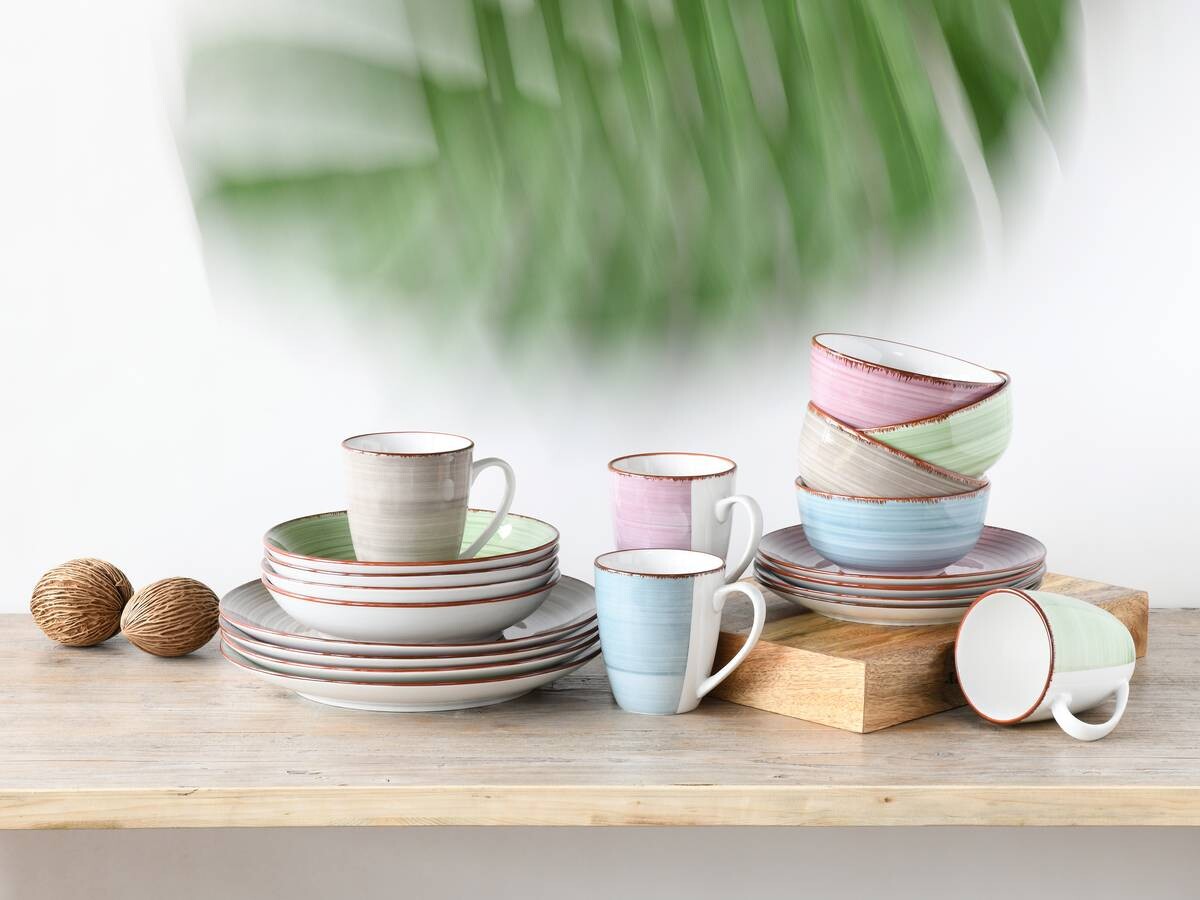 CreaTable Kombiservice SAMBA multicolor Porzellan 20 tlg.