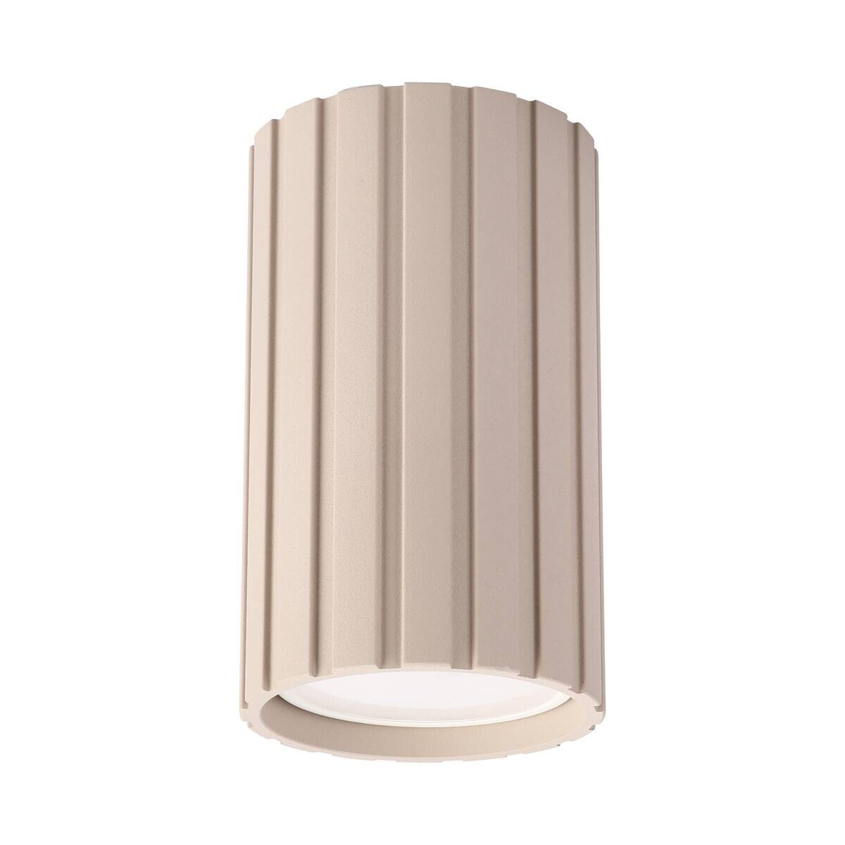 Lamkur Strahler Prisma beige Stahl B/H/L: ca. 6,5x10x6,5 cm 1 Brennstellen