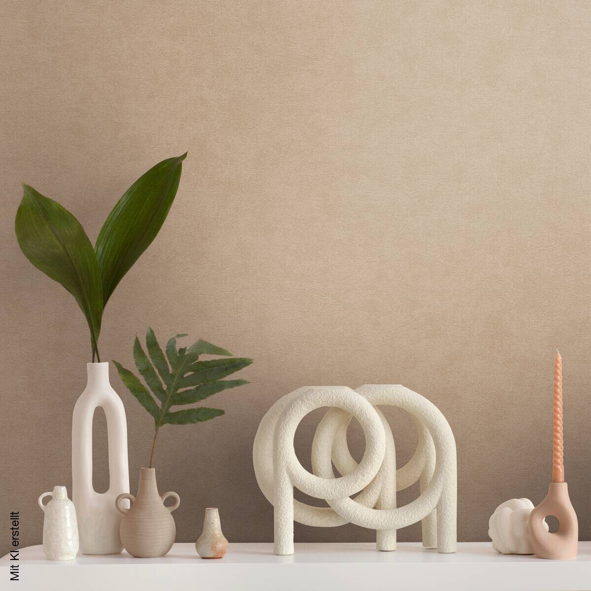 A.S.Creation Vliestapete beige B/H/D: ca. 53x1005x10,7 cm
