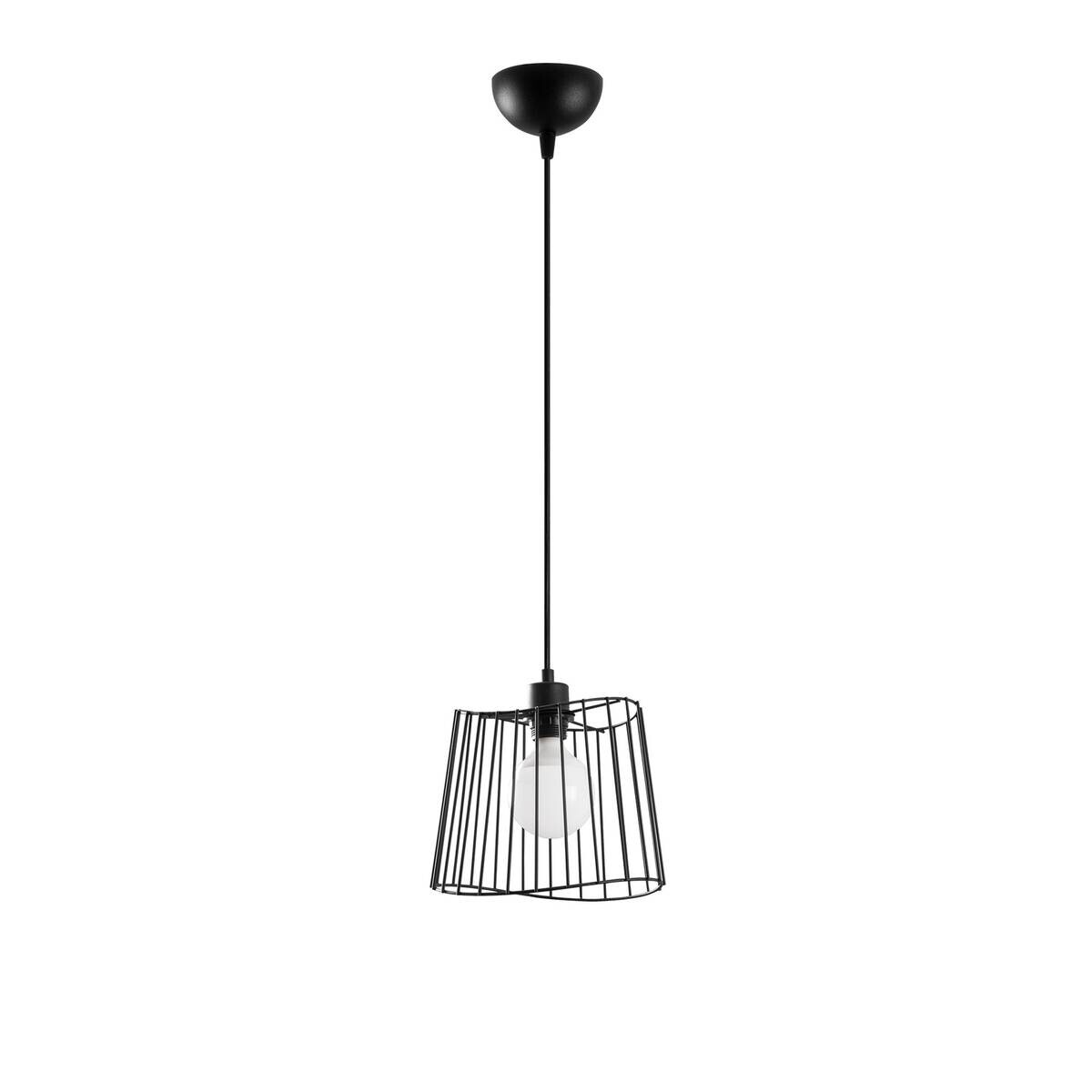 Opviq Pendelleuchte schwarz B/H/T: ca. 25x116x25 cm E27 1 Brennstellen