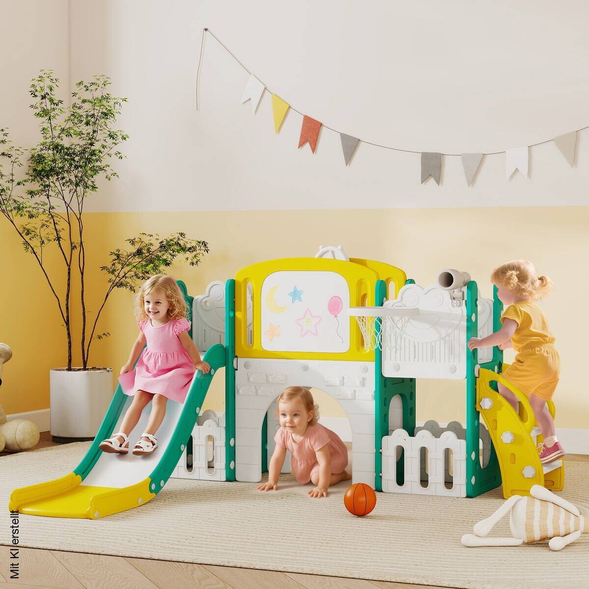 AIYAPLAY Kinderrutsche gelb B/H/L: ca. 150x94x176 cm