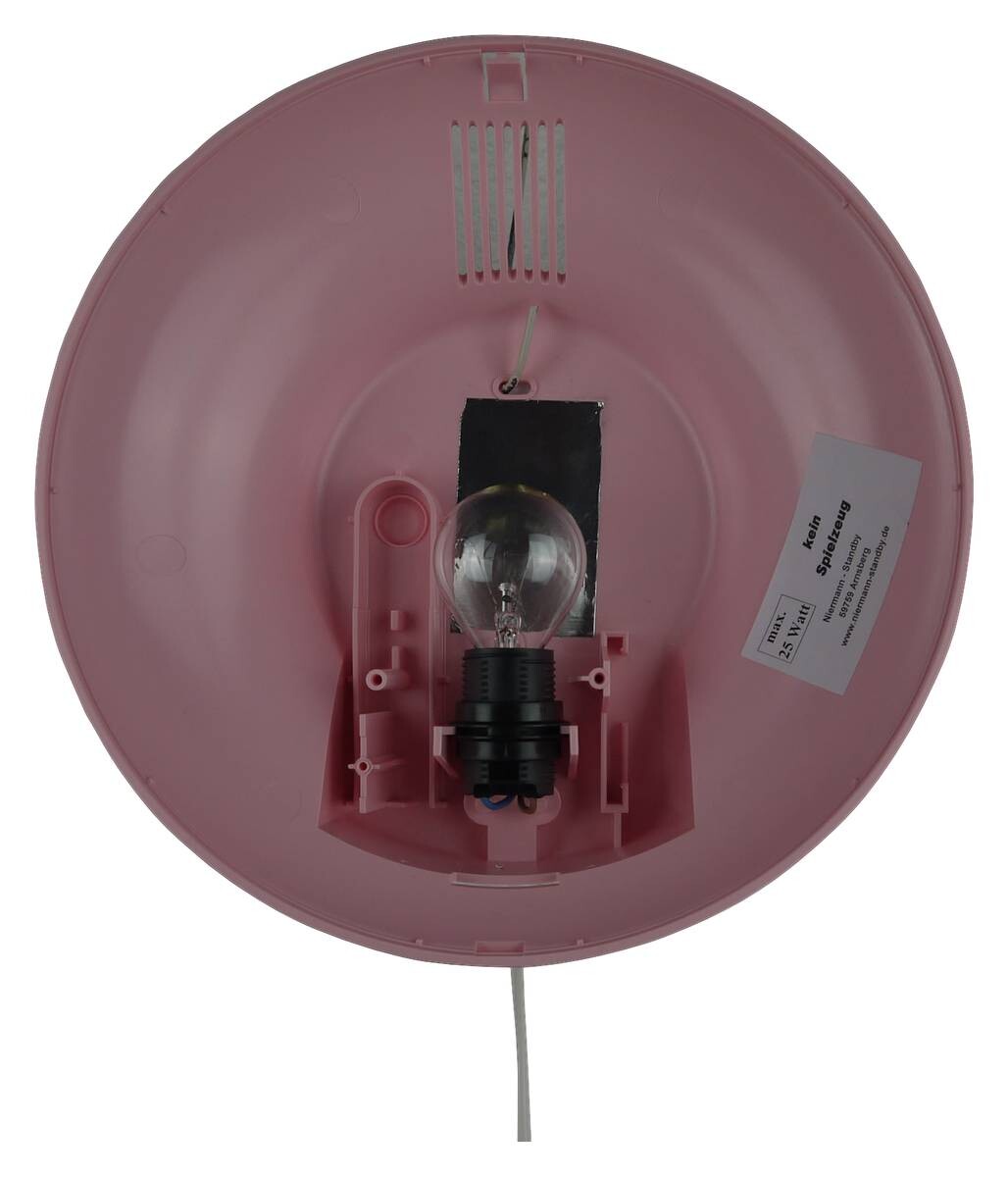 Niermann Kinderwandleuchte Pawsitive Pups rosa Kunststoff D: ca. 25 cm E14 1 Brennstellen