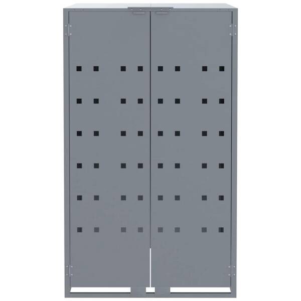 vidaXL Mülltonnenbox grau