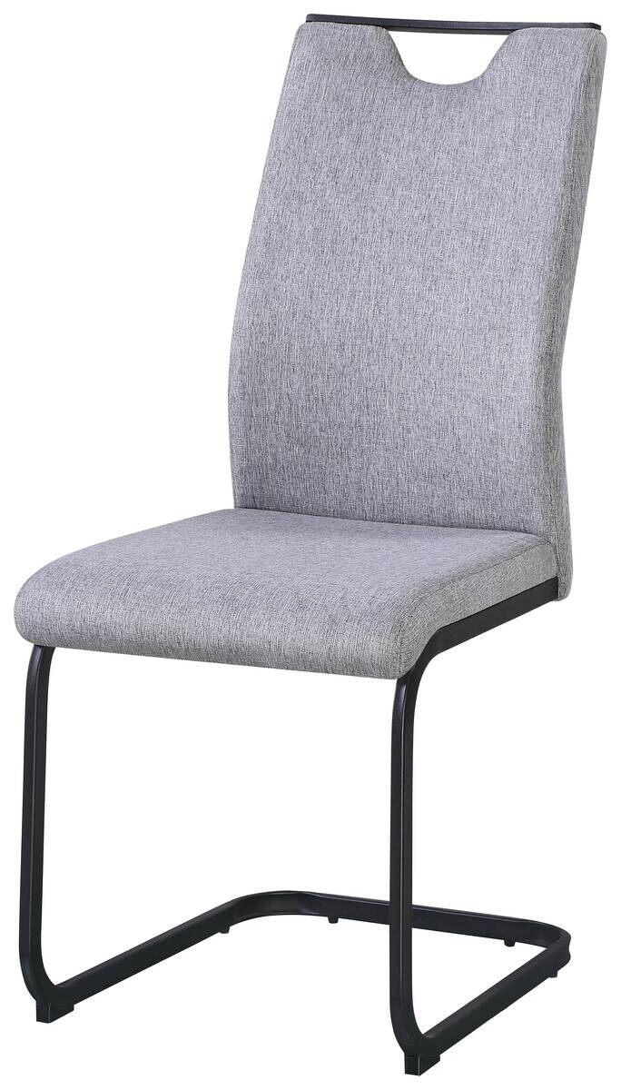 Schwingstuhl Dina grau schwarz Microfaser Metall