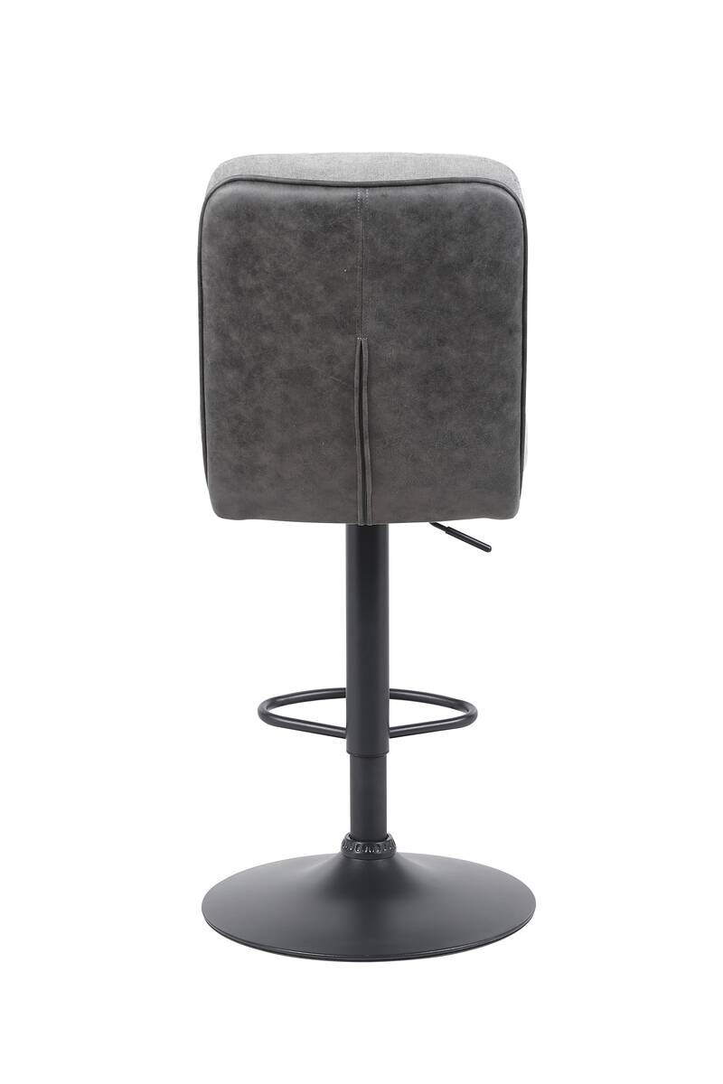 Barhocker Vila grau anthrazit Microfaser Webstoff B/H/T: ca. 43x99x59 cm