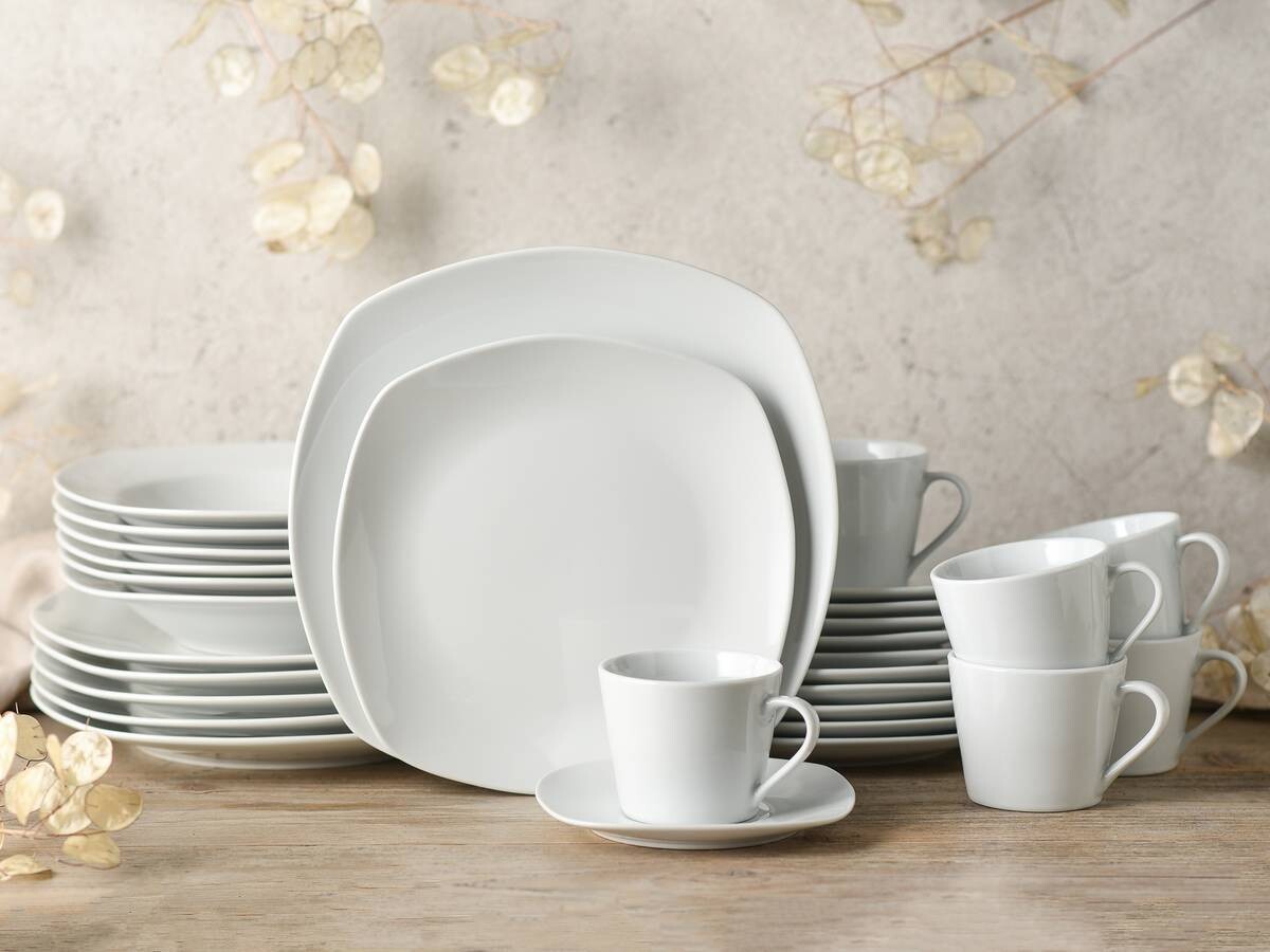 CreaTable Kombiservice Amelie weiß Porzellan 30 tlg.