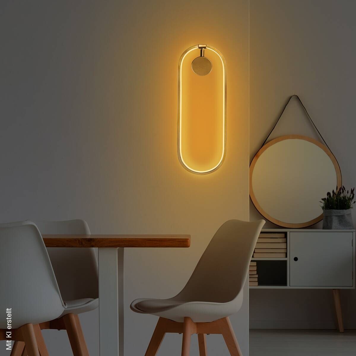 Opviq LED-Wandleuchte gold B/H/T: ca. 17x48x10 cm