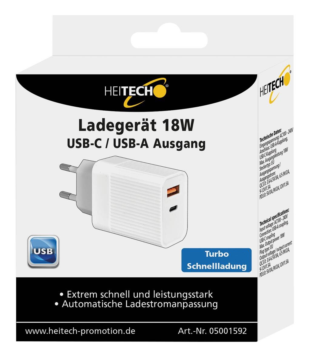 Heitech Ladegerät 05001592 weiß