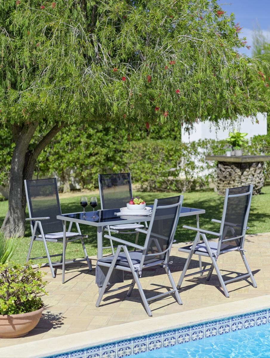 POCOline Patioset grau Alu