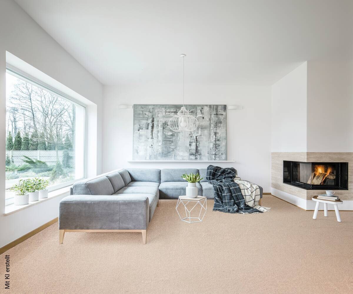 Teppichboden Olvera beige B: ca. 500 cm pro m²