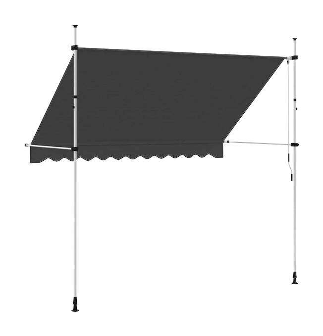 vidaXL Markise anthrazit B/L: ca. 300x300 cm