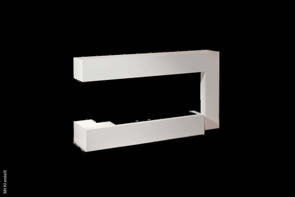 BHP Elektrischer-Kamin BG00678 weiß MDF Metall B/H/T: ca. 120x64x27 cm