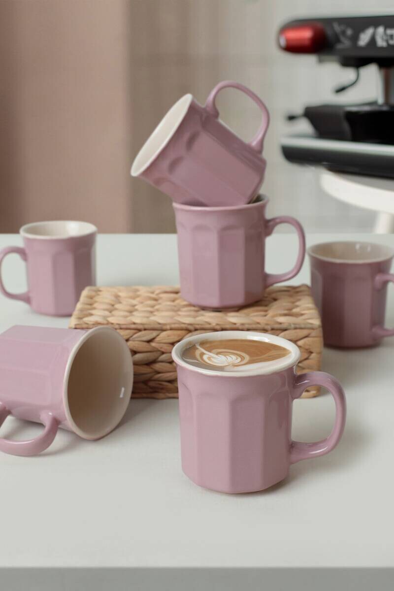 HermiaConcept Kaffeebecher 6-tlg. creme Keramik 6 tlg.