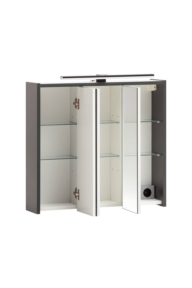 Spiegelschrank Palermo anthrazit B/H/T: ca. 65x62,7x16 cm