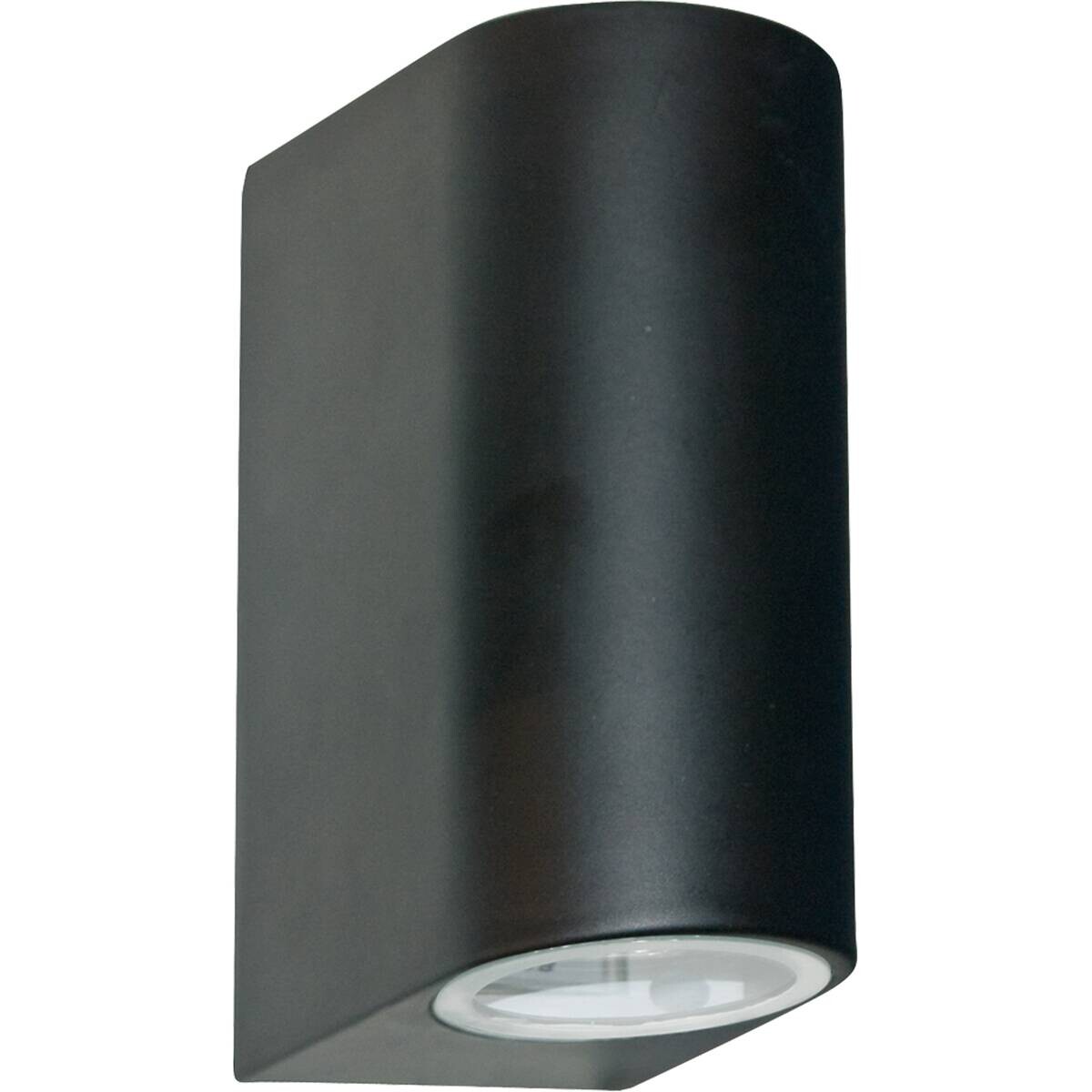 LED-Außenwandleuchte schwarz B/H/T: ca. 6,8x15x9,2 cm