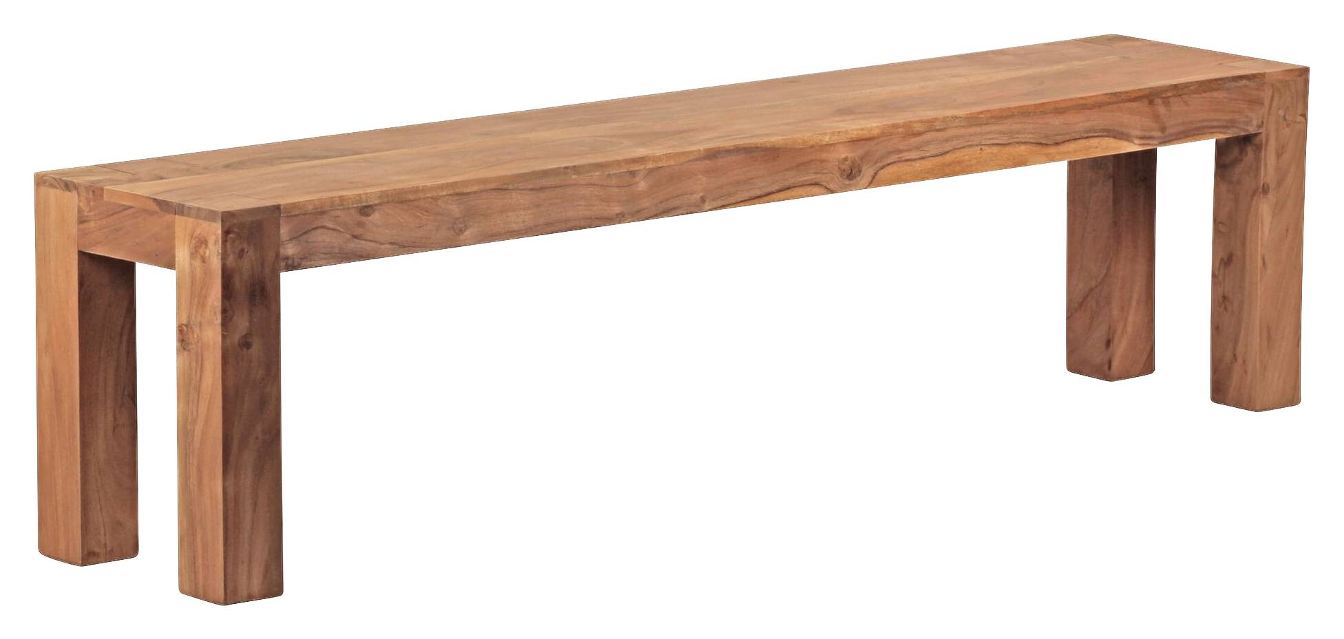 Sitzbank natur Akazie B/H/T: ca. 180x45x35 cm