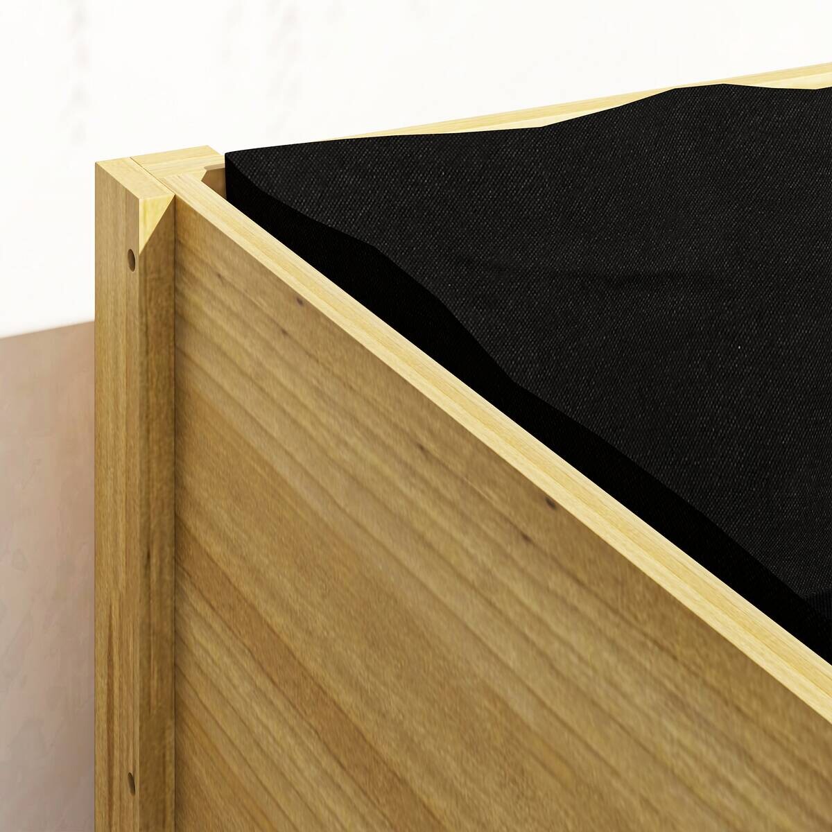 Outsunny Hochbeet natur Holz B/H/L: ca. 50x80x110 cm