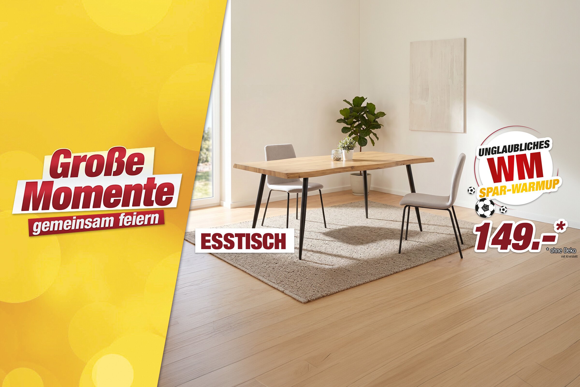Unsere Werbe Highlights - Esstisch GABI I T