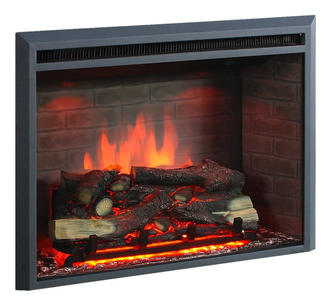 Balderia Einbaukamin Calida 33" schwarz B/H/T: ca. 89x69x23 cm ca. 2 W