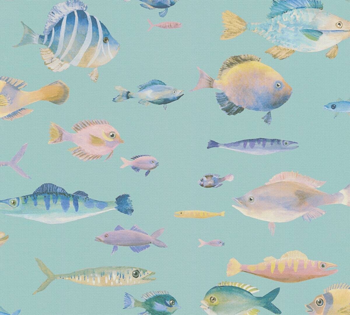 A.S.Creation Vliestapete violett bunt B/H/D: ca. 53x1005x8 cm