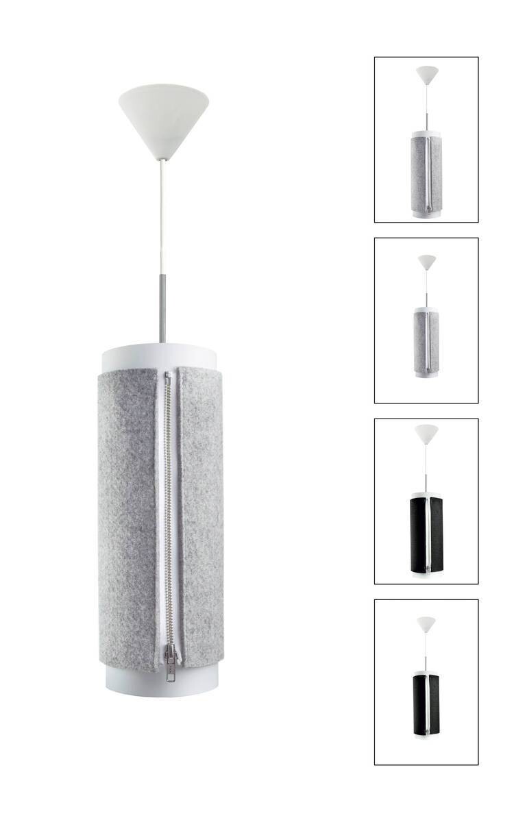 Kayoom Pendelleuchte Zip Star 110 Large anthrazit Polypropylen B/H/L: ca. 19x52x19 cm E27 1 Brennstellen