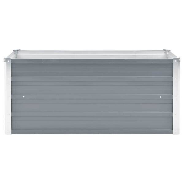 Hochbeet grau Stahl B/H/L: ca. 40x45x100 cm