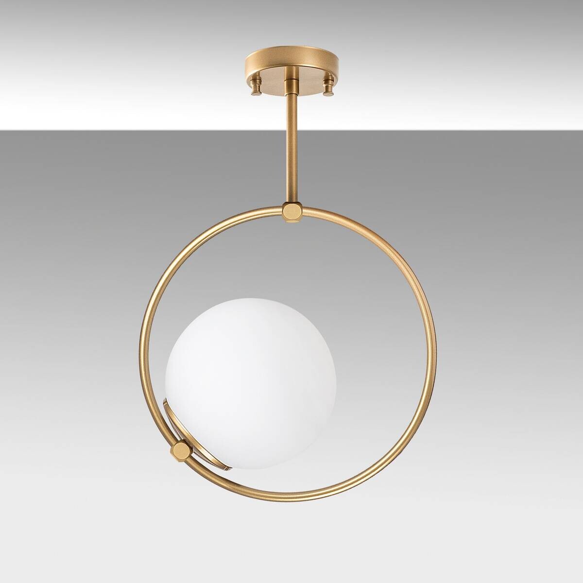 Opviq Deckenleuchte Dolunay-3903 gold B/H/T/L: ca. 26x39x15x26 cm E27 1 Brennstellen