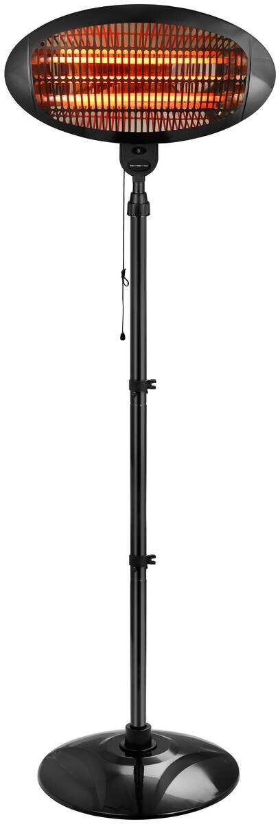 Heizstrahler schwarz Metall Kunststoff B/H/L: ca. 50x210x50 cm ca. 2000 W