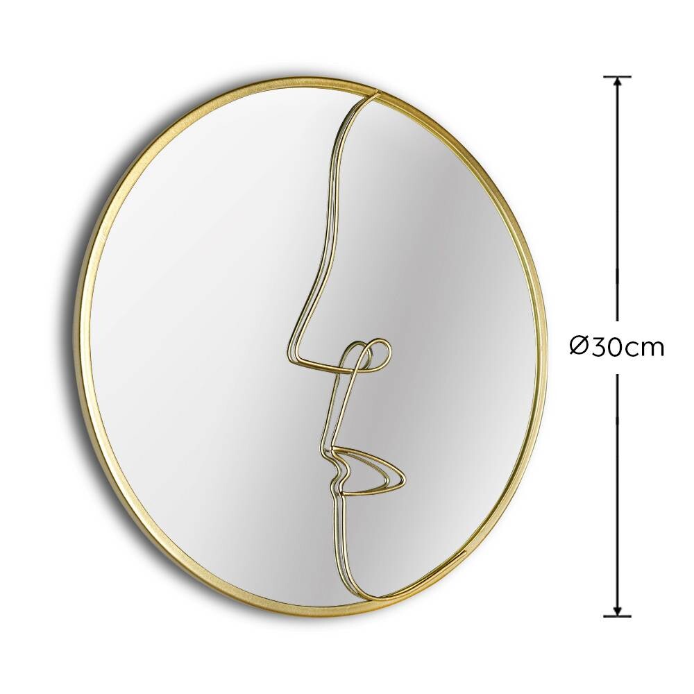 Dekospiegel Gerda gold Optik D: ca. 30 cm