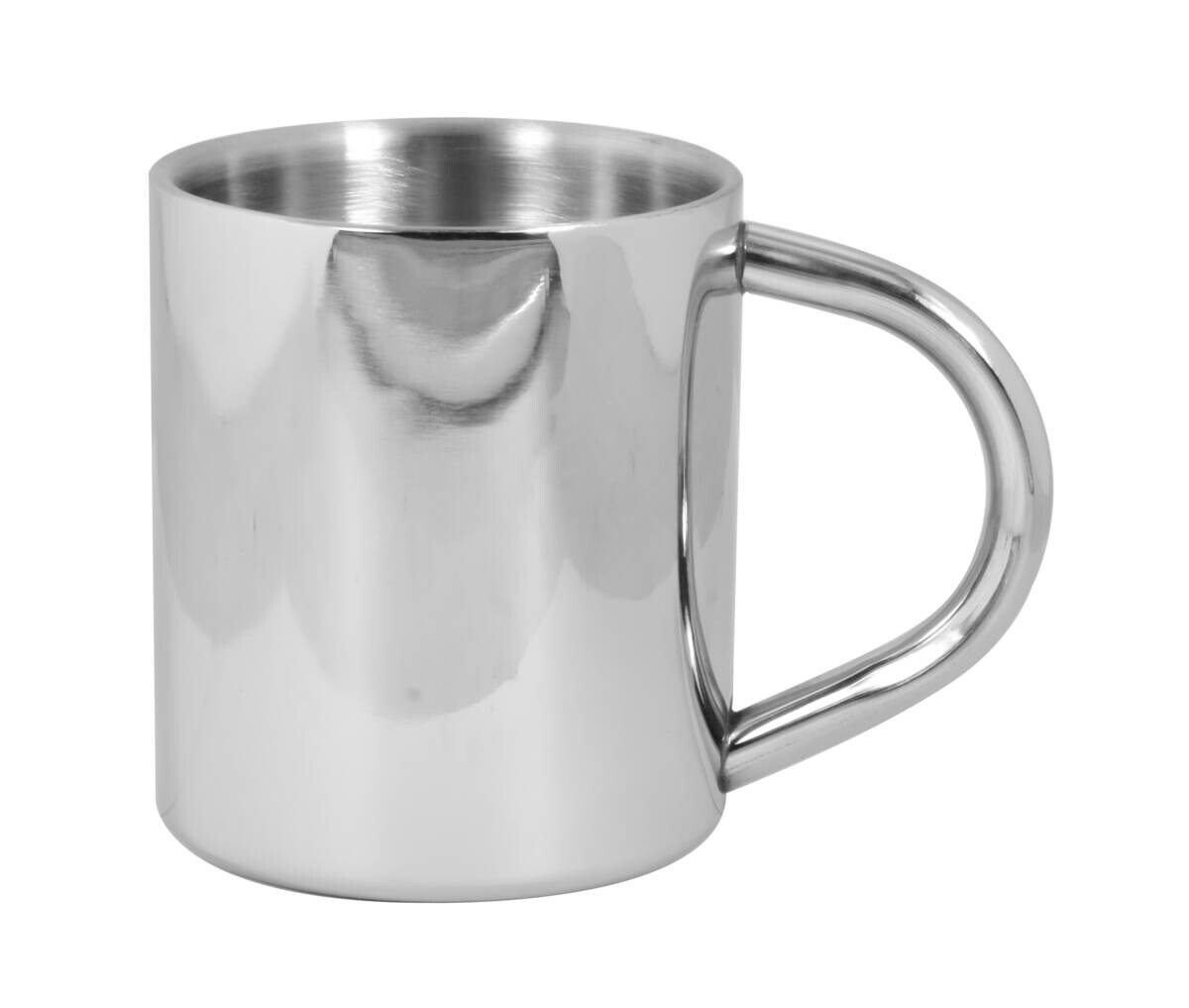 Kaffeebecher silber Edelstahl