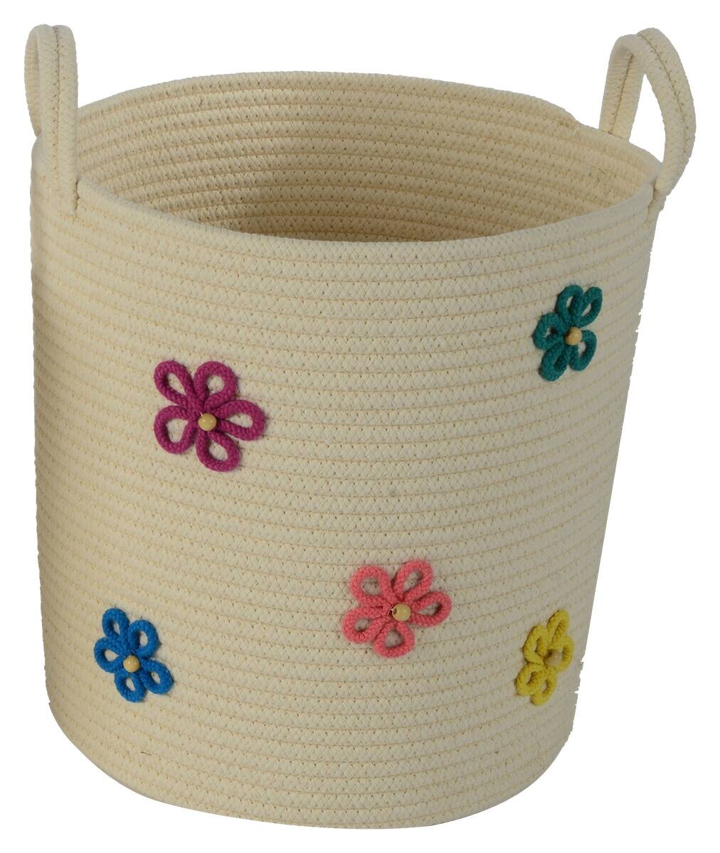 POCOline Korb creme Baumwolle H/D: ca. 36x35 cm