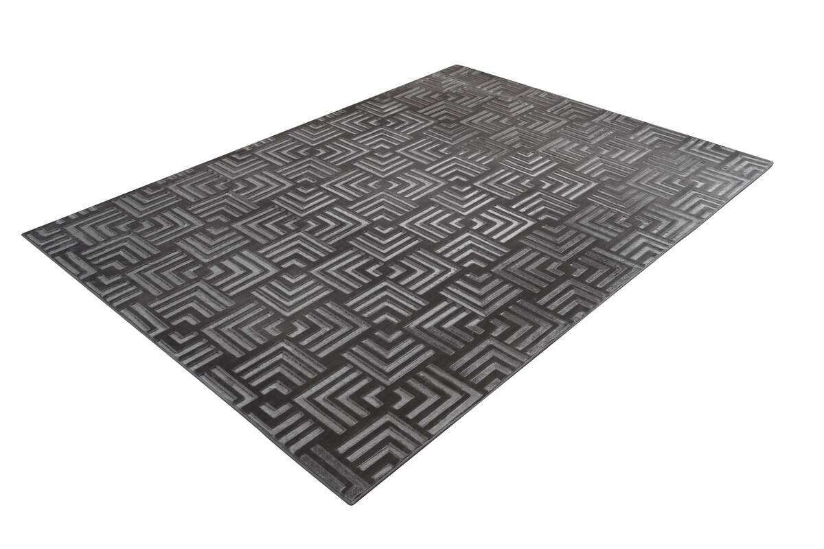 Kayoom Teppich Calma 325 anthrazit B/L: ca. 80x150 cm