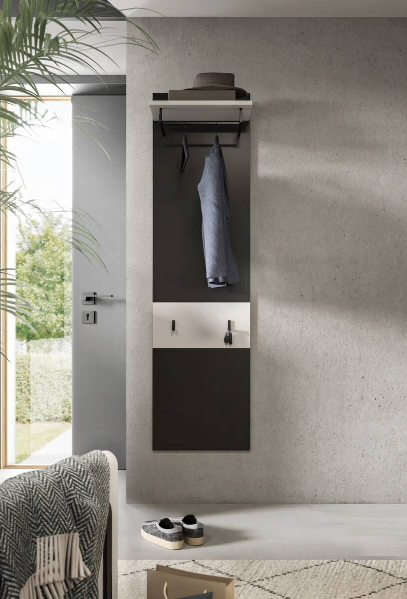 Paneel Canu basaltgrau Nachbildung weiß B/H/T: ca. 45x165x29 cm