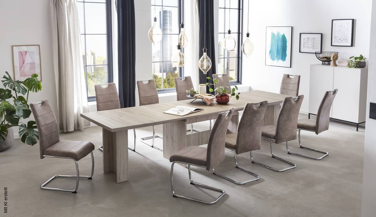 Esstisch LIA II Eiche Sand Nachbildung B/H/T: ca. 160x76x90 cm