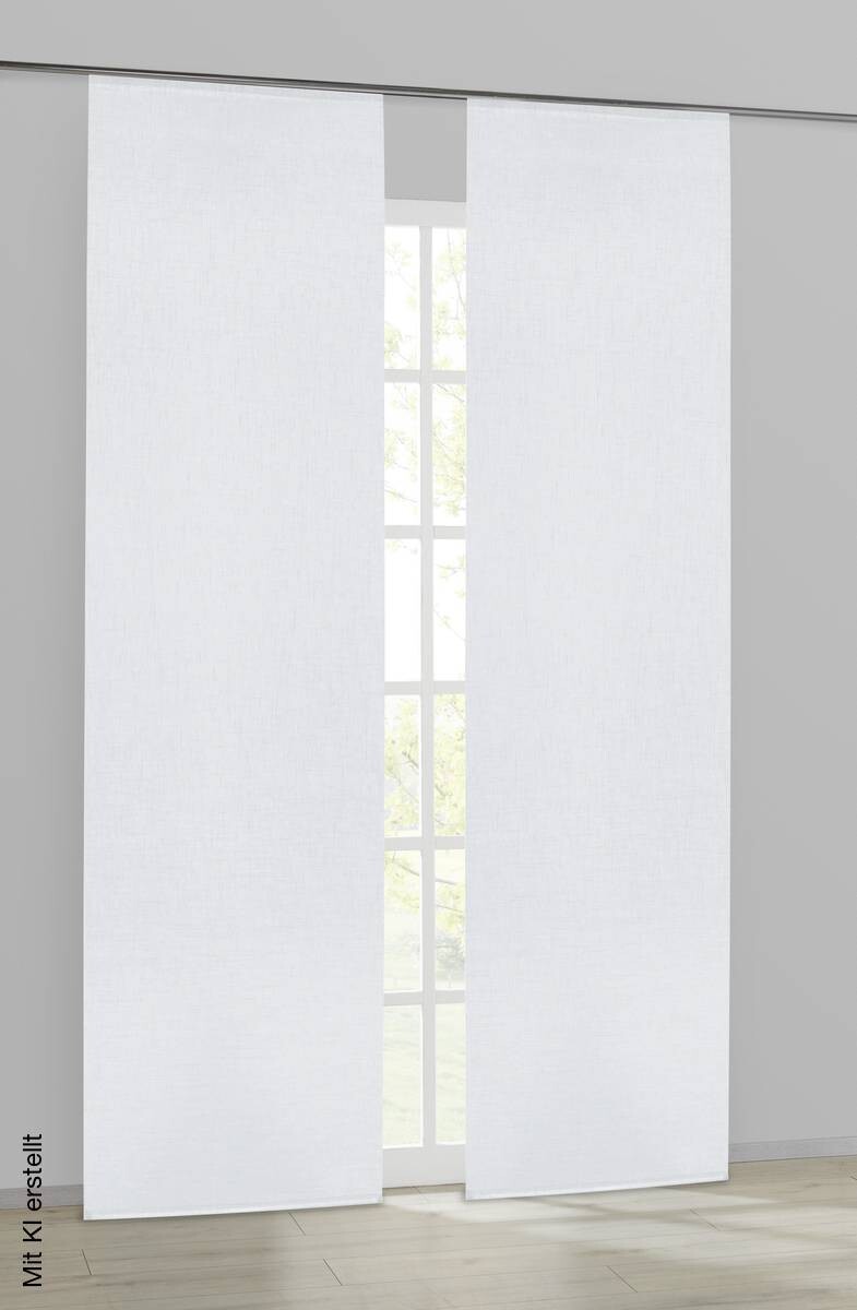 POCOline Schiebevorhang Goyo weiß B/L: ca. 60x245 cm