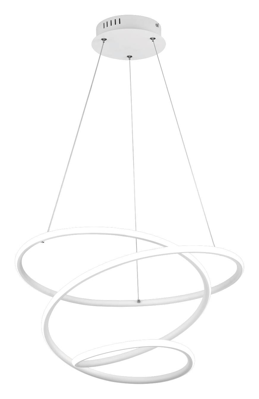 Reality Pendelleuchte R37051131 Bologna weiß Metall H/D: ca. 150x50 cm 1 Brennstellen