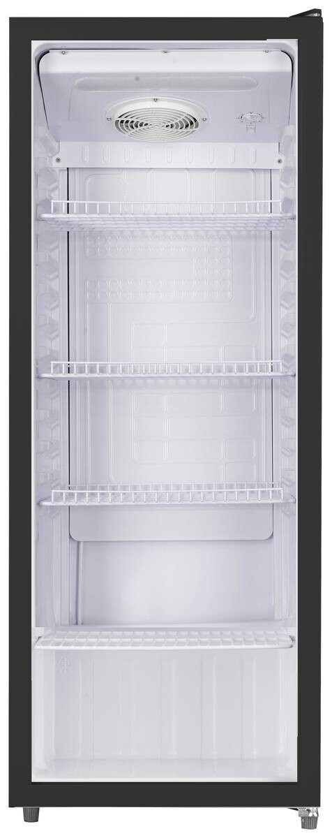 POCOline Glastürkühlschrank GTK144-235 DB schwarz B/H/T: ca. 54x144x55 cm