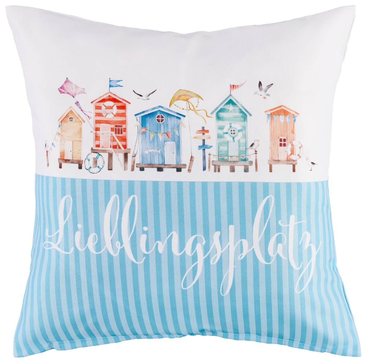 Dekokissen hellblau 100% Polyester B/L: ca. 45x45 cm | hellblau | 45,00/45,00 cm
